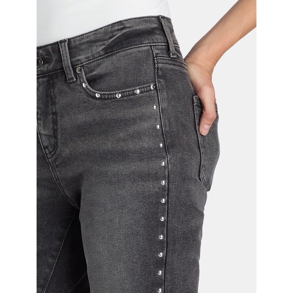 **ISO** Time and Tru Studded Side Jeans With Raw Hem (Vintage Black) Size 22W - Picture 2 of 5